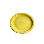 달팽이무늬 컬러접시160 (노랑)