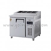 고급형 직냉식 토핑테이블900(3자) GWM-090RTT 냉장 255ℓ (밧드통포함)