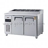 고급형 직냉식 토핑테이블1200(4자) GWM-120RTT 냉장 356ℓ (밧드통포함)
