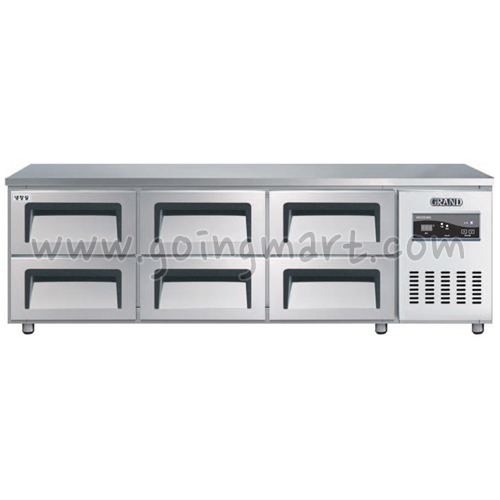 낮은서랍식냉테이블 1800(6자) CWSM-180LDT 냉장 310ℓ